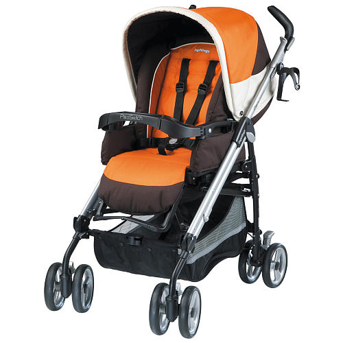 peg perego orange stroller
